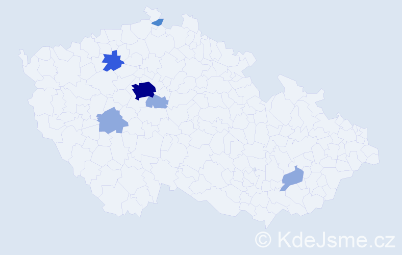 Příjmení: 'Andreska', počet výskytů 13 v celé ČR