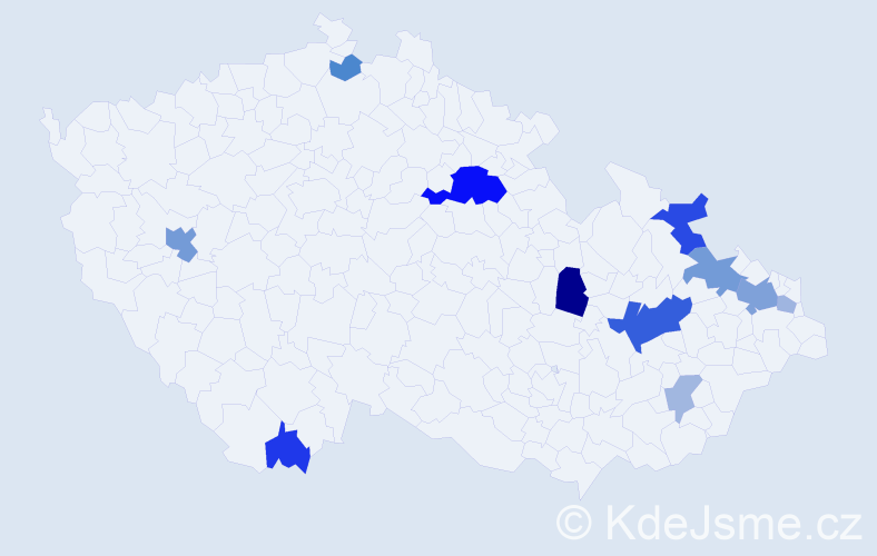 Příjmení: 'Benisch', počet výskytů 28 v celé ČR