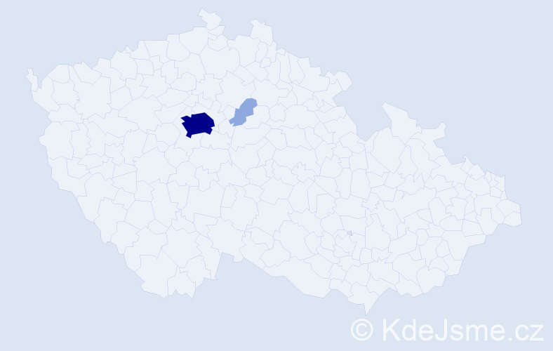 Příjmení: 'Potapenko', počet výskytů 8 v celé ČR