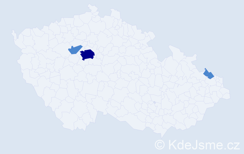 Příjmení: 'Zeissová', počet výskytů 10 v celé ČR