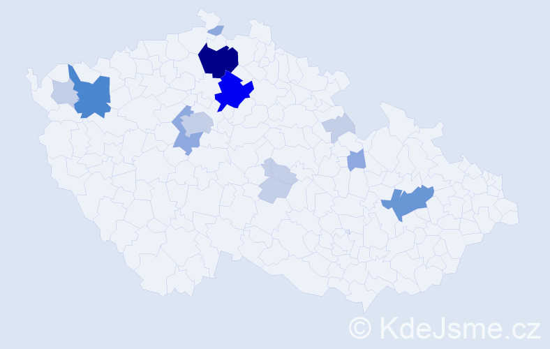 Příjmení: 'Flusek', počet výskytů 40 v celé ČR