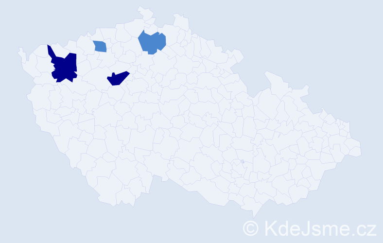 Příjmení: 'Bernhart', počet výskytů 8 v celé ČR