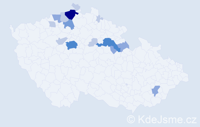 Příjmení: 'Peremská', počet výskytů 42 v celé ČR