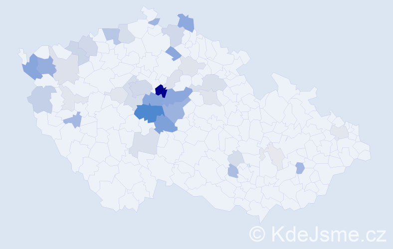 Příjmení: 'Košata', počet výskytů 148 v celé ČR