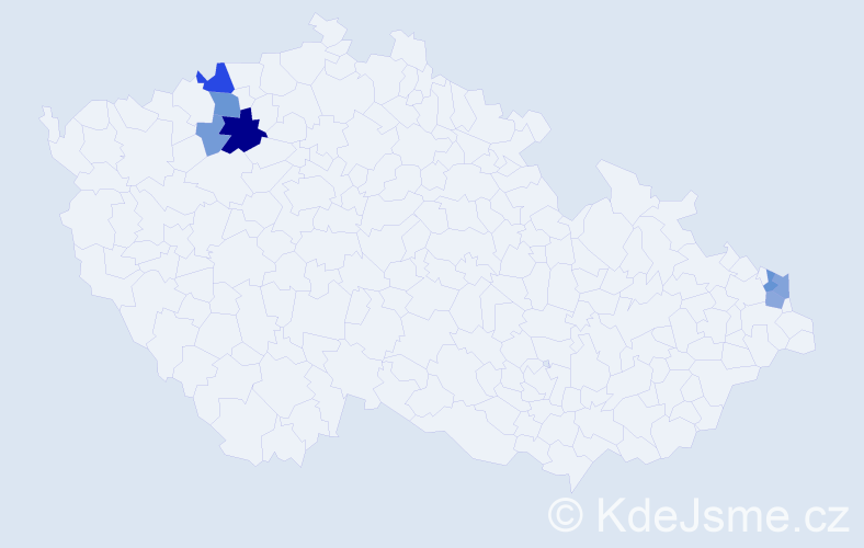 Příjmení: 'Zsemlyeová', počet výskytů 18 v celé ČR
