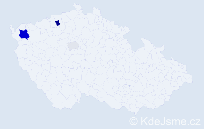 Příjmení: 'Běleová', počet výskytů 5 v celé ČR