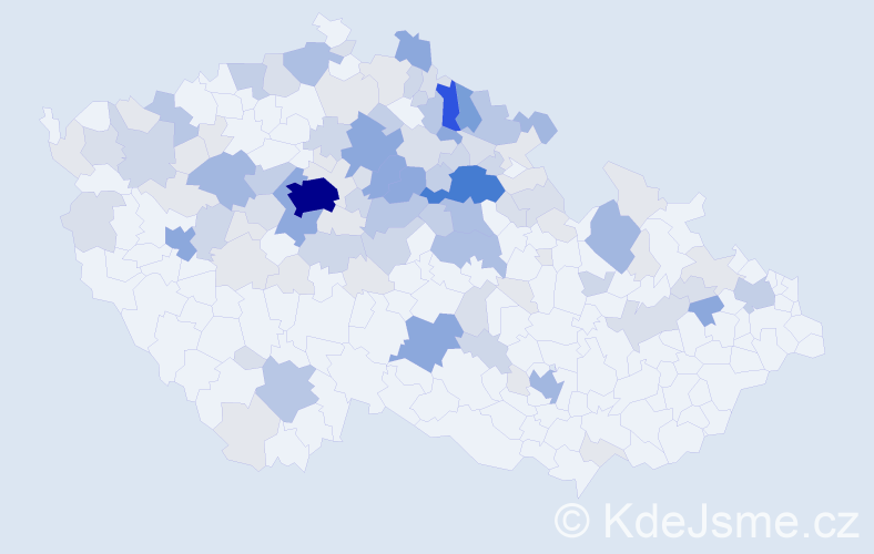 Příjmení: 'Hamáčková', počet výskytů 371 v celé ČR