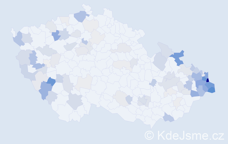 Příjmení: 'Baron', počet výskytů 304 v celé ČR