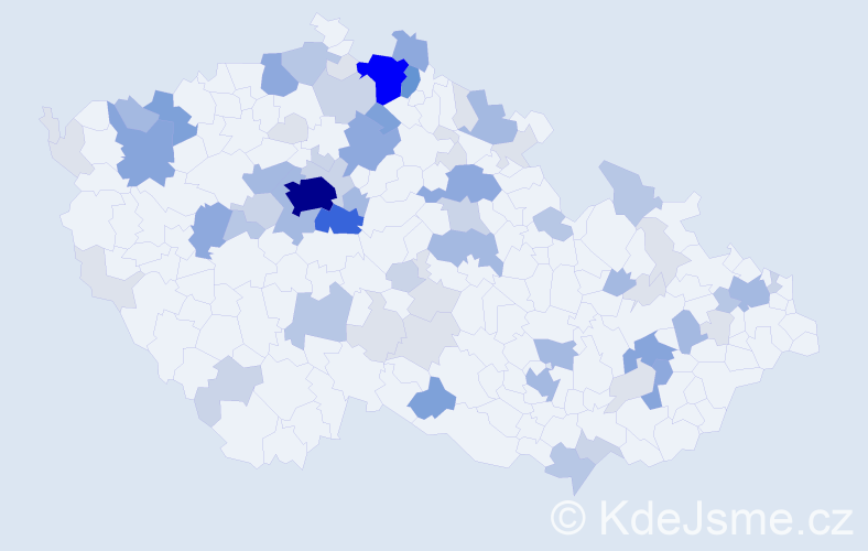Příjmení: 'Hybnerová', počet výskytů 240 v celé ČR