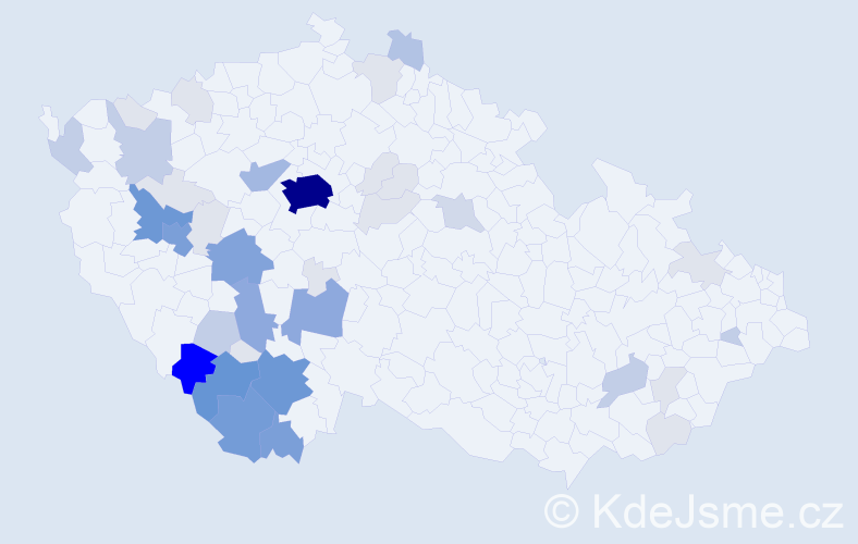 Příjmení: 'Caisová', počet výskytů 178 v celé ČR