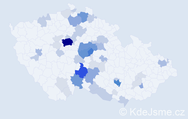 Příjmení: 'Tomíšková', počet výskytů 163 v celé ČR