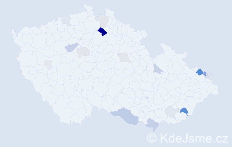 Příjmení: 'Koska', počet výskytů 42 v celé ČR