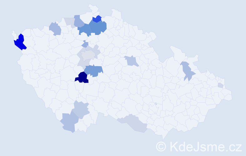 Příjmení: 'Stieranka', počet výskytů 49 v celé ČR