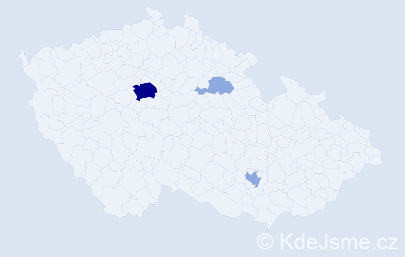 Příjmení: 'Dudchenko', počet výskytů 7 v celé ČR