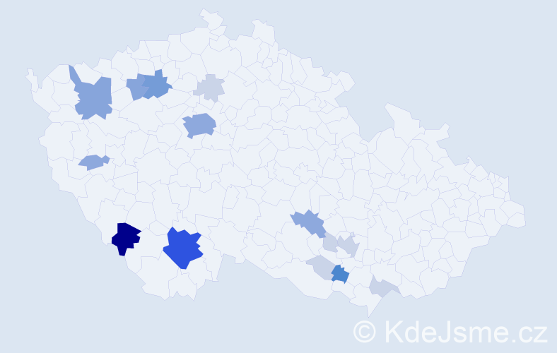 Příjmení: 'Robl', počet výskytů 48 v celé ČR