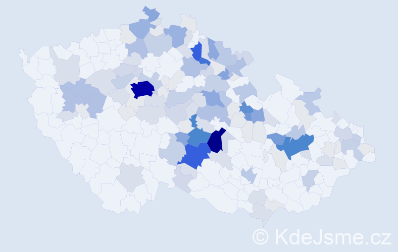 Příjmení: 'Fišarová', počet výskytů 539 v celé ČR