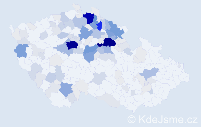 Příjmení: 'Havrda', počet výskytů 677 v celé ČR