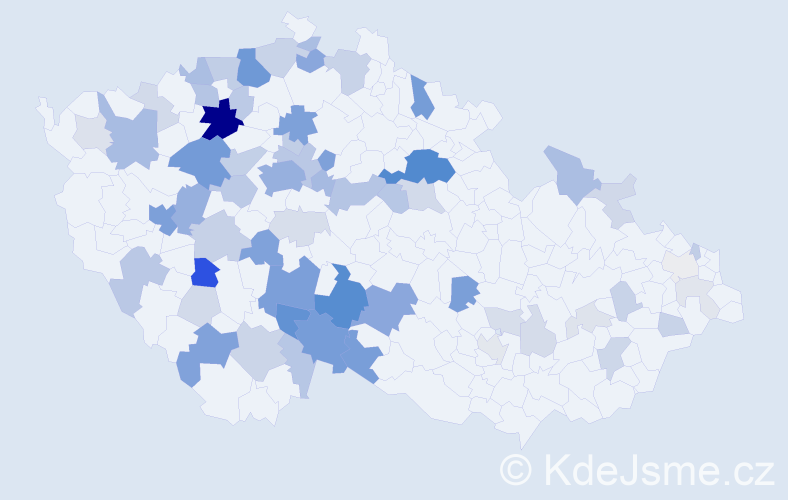 Příjmení: 'Lapková', počet výskytů 219 v celé ČR