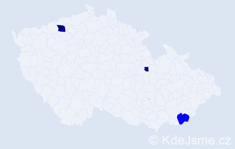 Příjmení: 'Kozempel', počet výskytů 8 v celé ČR