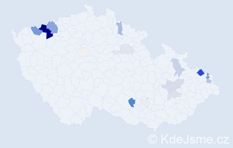 Příjmení: 'Ferčák', počet výskytů 47 v celé ČR