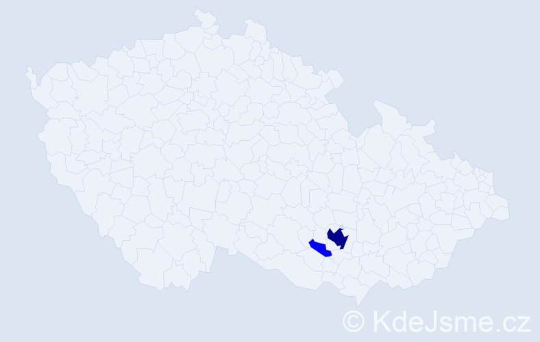 Příjmení: 'Dolynovska', počet výskytů 3 v celé ČR