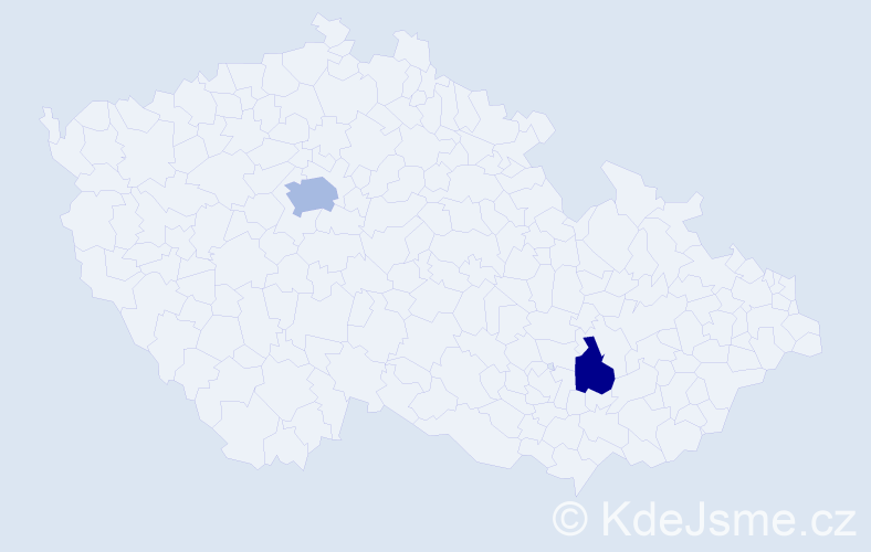 Příjmení: 'Colta', počet výskytů 3 v celé ČR