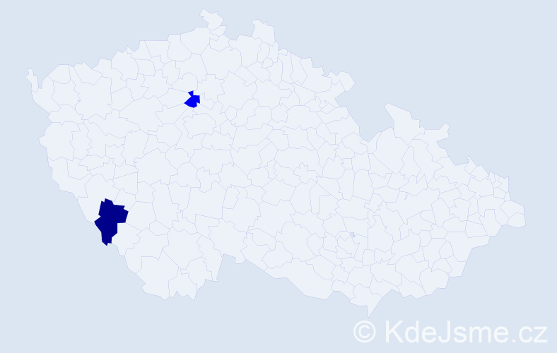 Příjmení: 'Dumiak', počet výskytů 2 v celé ČR