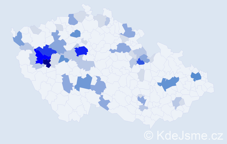 Příjmení: 'Folk', počet výskytů 175 v celé ČR