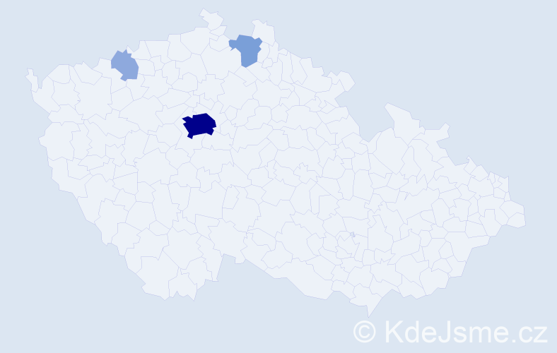 Příjmení: 'Hammad', počet výskytů 10 v celé ČR