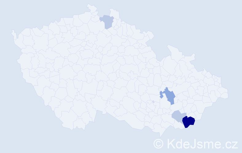 Příjmení: 'Pummer', počet výskytů 26 v celé ČR