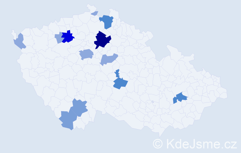 Příjmení: 'Beckert', počet výskytů 31 v celé ČR
