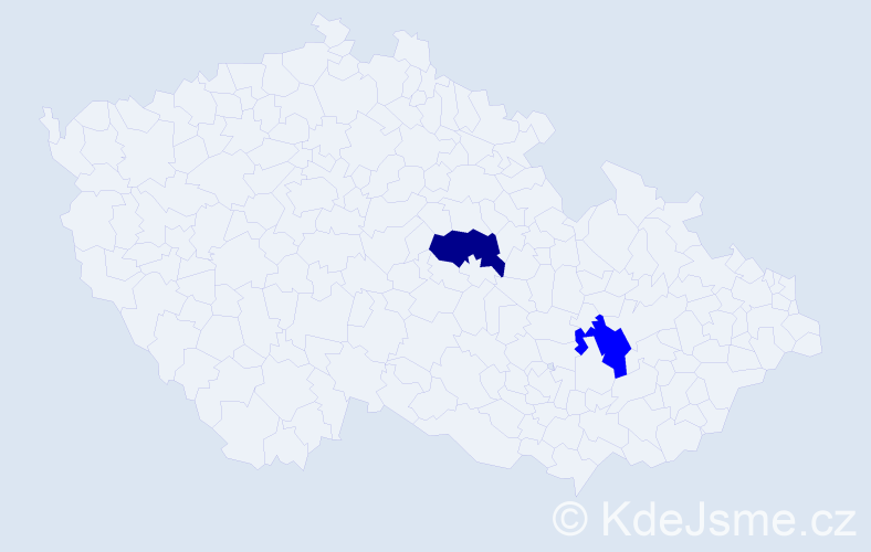 Příjmení: 'Frantz', počet výskytů 3 v celé ČR