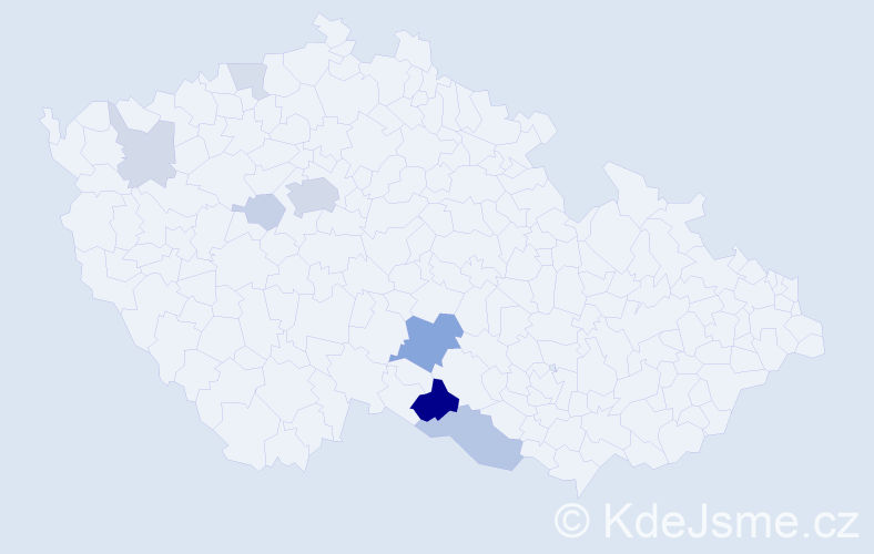 Příjmení: 'Sargsyan', počet výskytů 23 v celé ČR