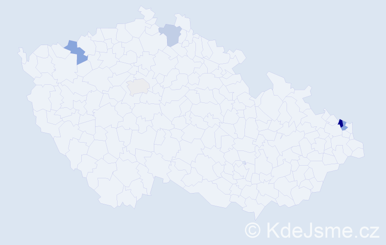 Příjmení: 'Sirotiar', počet výskytů 7 v celé ČR