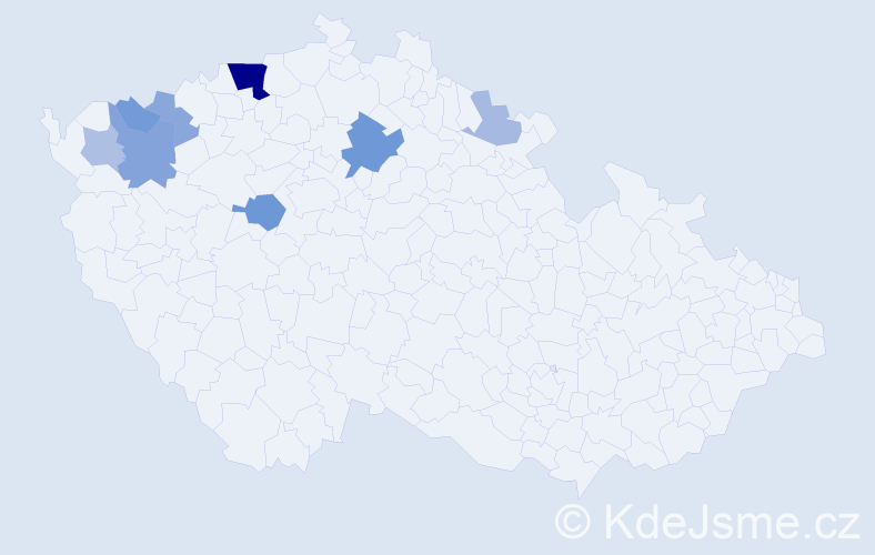 Příjmení: 'Weigendová', počet výskytů 20 v celé ČR