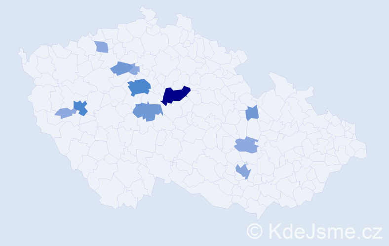 Příjmení: 'Černušáková', počet výskytů 32 v celé ČR