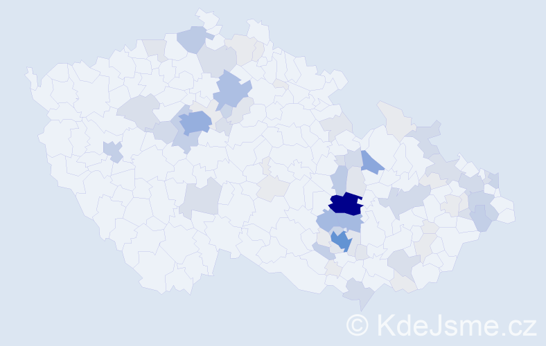Příjmení: 'Lepka', počet výskytů 282 v celé ČR