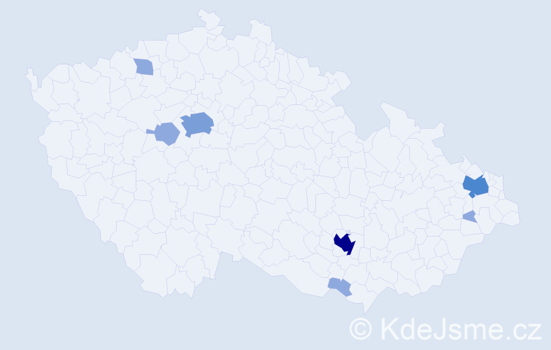 Příjmení: 'Feld', počet výskytů 16 v celé ČR