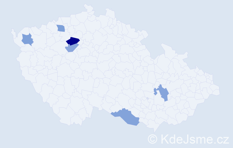 Příjmení: 'Voitl', počet výskytů 7 v celé ČR