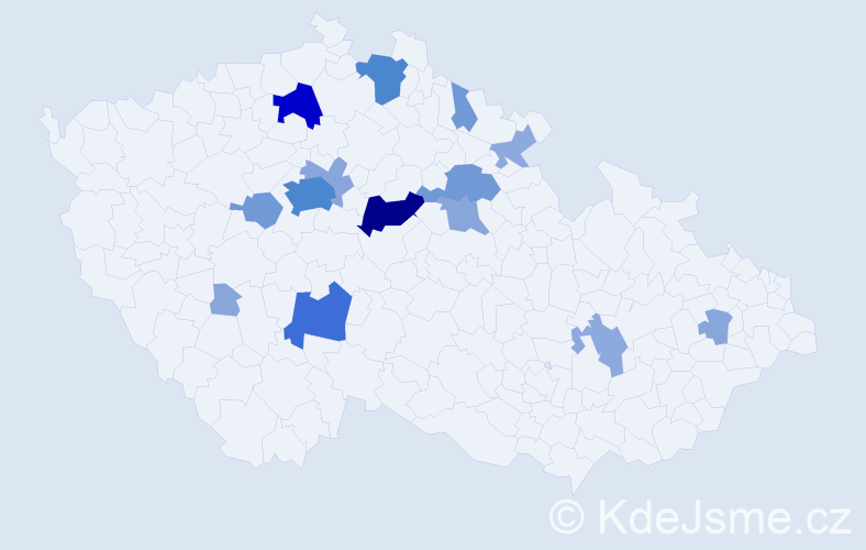 Příjmení: 'Folberger', počet výskytů 49 v celé ČR
