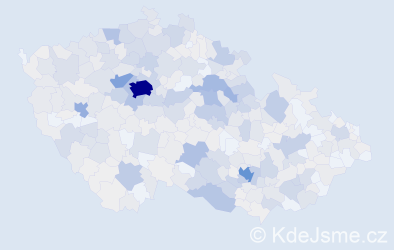 Příjmení: 'Chaloupka', počet výskytů 2469 v celé ČR