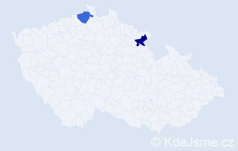 Příjmení: 'Golegov', počet výskytů 5 v celé ČR