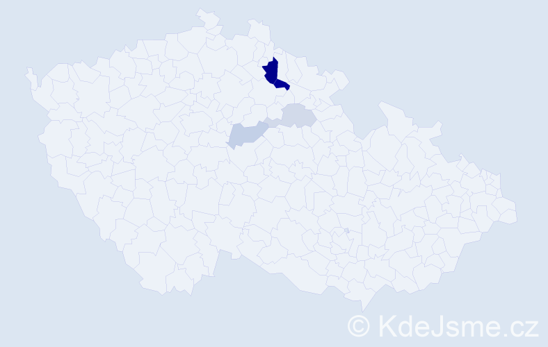 Příjmení: 'Barvínská', počet výskytů 8 v celé ČR