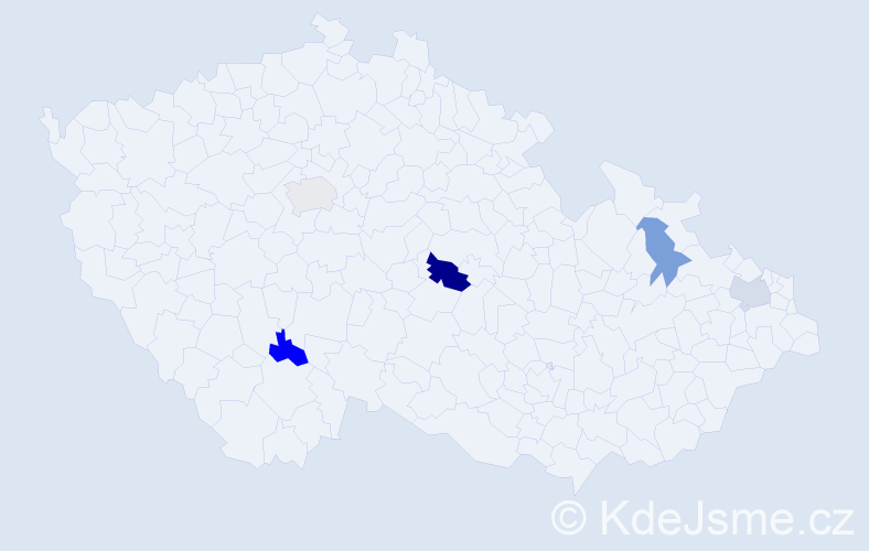 Příjmení: 'Mateják', počet výskytů 6 v celé ČR
