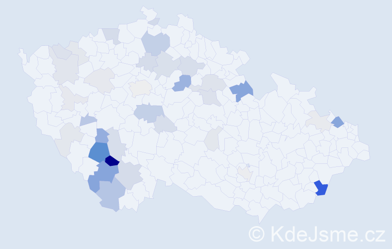 Příjmení: 'Baloušková', počet výskytů 114 v celé ČR