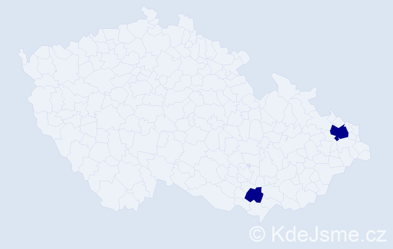 Příjmení: 'Lankes', počet výskytů 2 v celé ČR