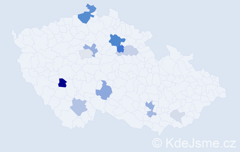 Příjmení: 'Prajs', počet výskytů 46 v celé ČR