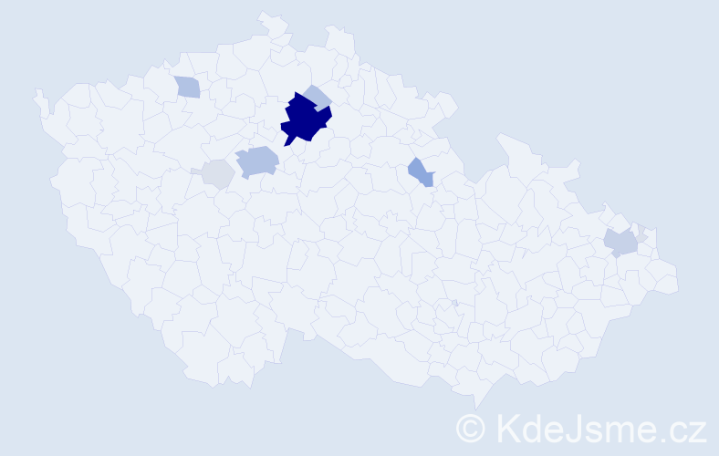 Příjmení: 'Repš', počet výskytů 41 v celé ČR