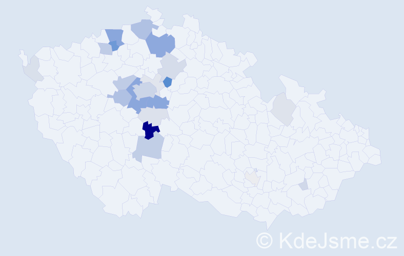 Příjmení: 'Skrčená', počet výskytů 85 v celé ČR