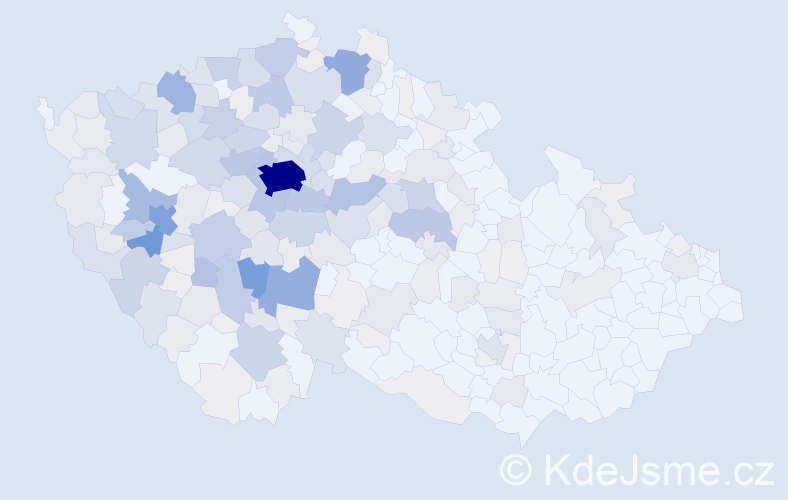 Příjmení: 'Fořt', počet výskytů 1076 v celé ČR